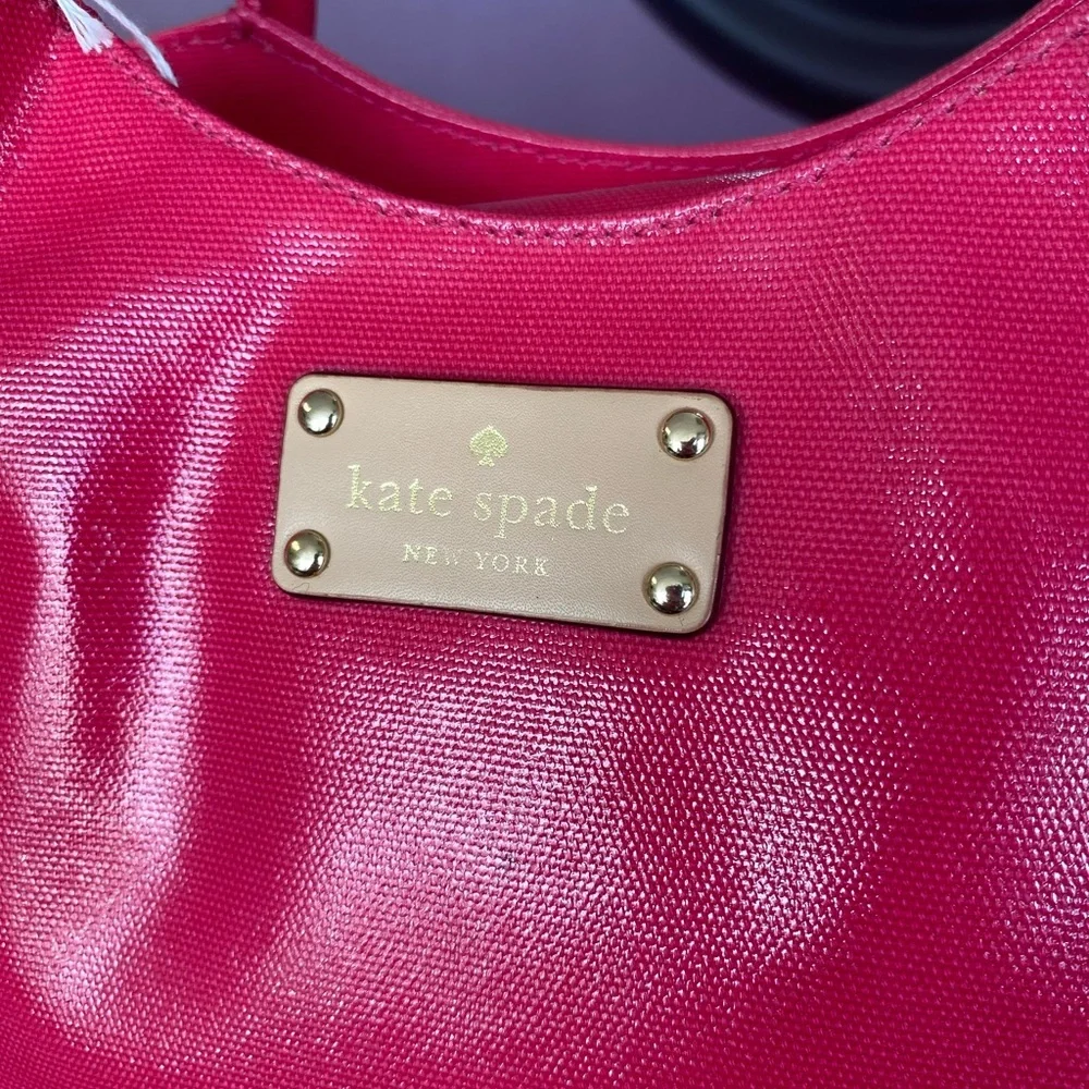 Kate Spade Fuchsia Tote with Gold Accents - Picture 2 of 5